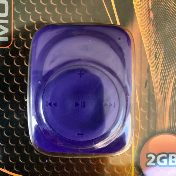 Ativa MP3 Mobil It Mini Clip 2GB Music Purple Player with Cables - Picture 7 of 7